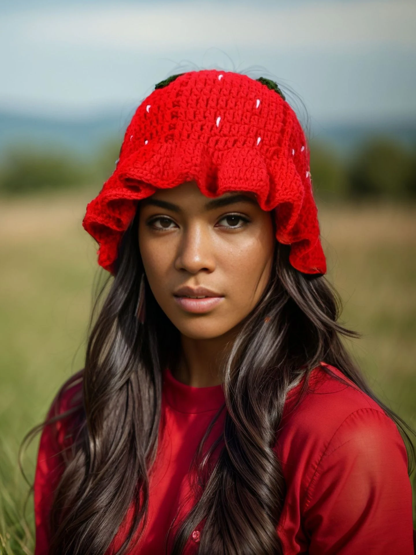 Title 9, Hand Crocheted Knitted Woolen Cap Warm Fisherma...