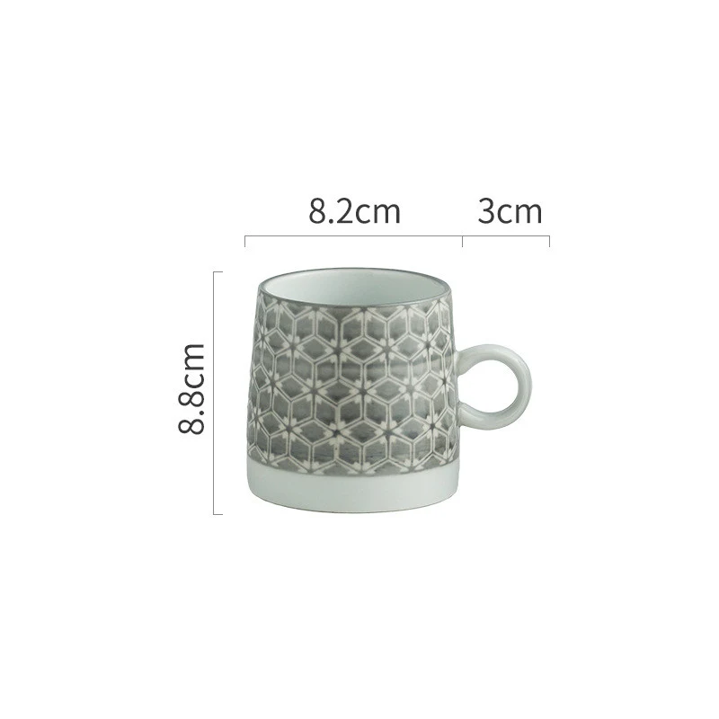 Title 3, Retro Coffee Cup Ceramic Cup Japanese Garden Te...