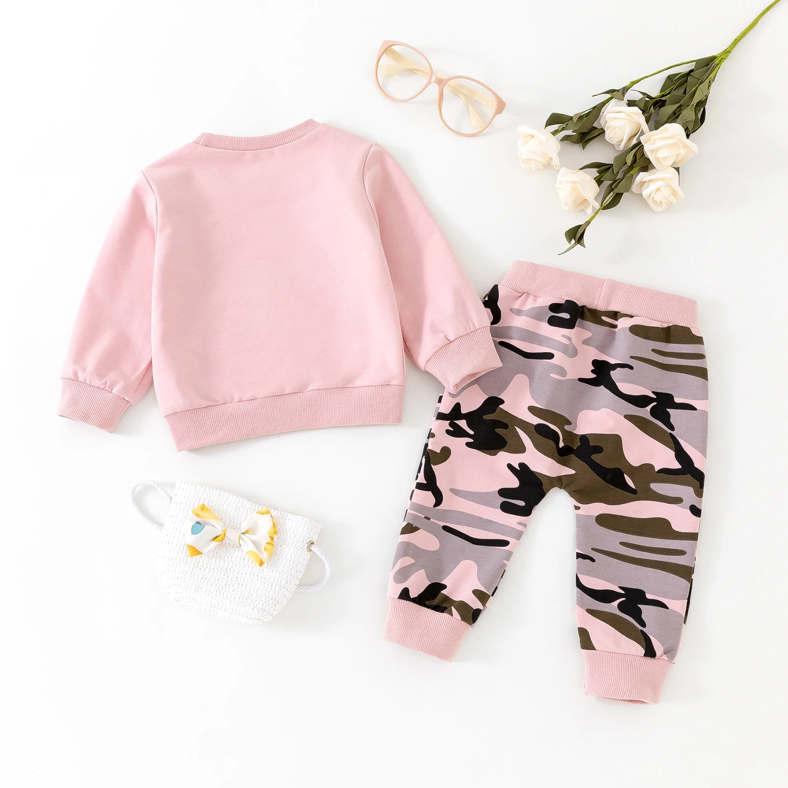 Men's Long Sleeve Sweater Camouflage Trousers Suit, providing comfort, style and functionality for outdoor activities an — photo 1