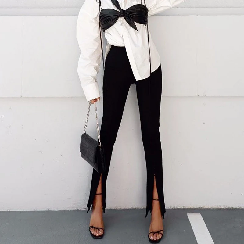 Title 5, Winter Womens Solid Color Slim High Waist Fash...