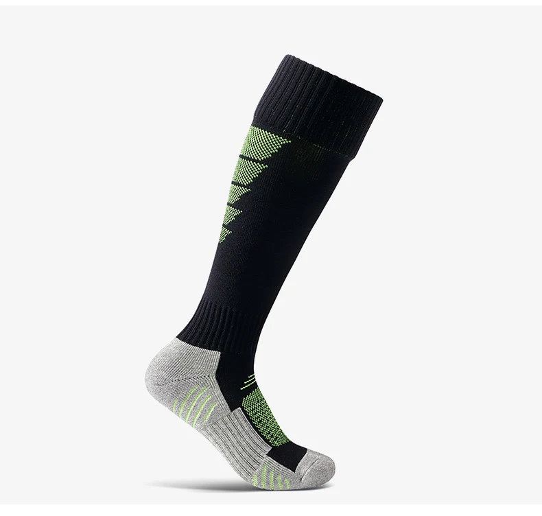 Non-slip Men's and Women's Football Socks with Thickened Towel Bottom, providing superior grip and cushioning for enhanc — photo 4