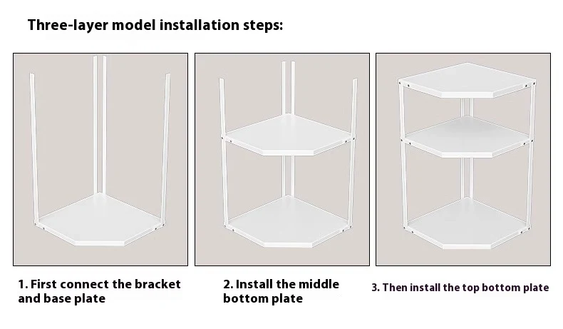 Title 12, Kitchen Fan-Shaped Pot Rack Corner Seasoning St...