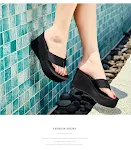 High-heeled fashion women's shoes with wedges and flip-flops, offering style, comfort, and versatility for every occasio — photo 17