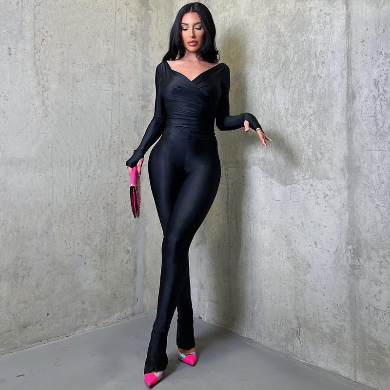 Multicolor Poppy Women's Casual Solid Color Suit Comfortable and Stylish Everyday Wear Modern Women's Fashion Versatile — photo 5