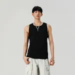 Men's White Ice Silk Vest Cool Feeling Sports Sleeveless T-shirt Breathable and Perfect for Workout or Everyday Summer W — photo 6