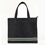 Bolsa para Documentos A4 com Bordado Étnico e Zíper. Proteja seus dados com estilo. Ideal para documentos importantes e trabalho. — foto 3