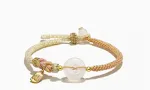 Peace Buckle Braided Rope Pink