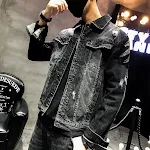 Jaqueta Jeans com Bordado de Diamante Casaco Manga Longa Elegância e Conforto em Uma Peça Versátil Ideal para Looks Modernos e Sofisticados — foto 6