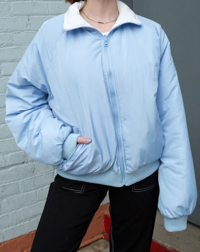 Title 4, Reversible cotton jacket with stand-up collar