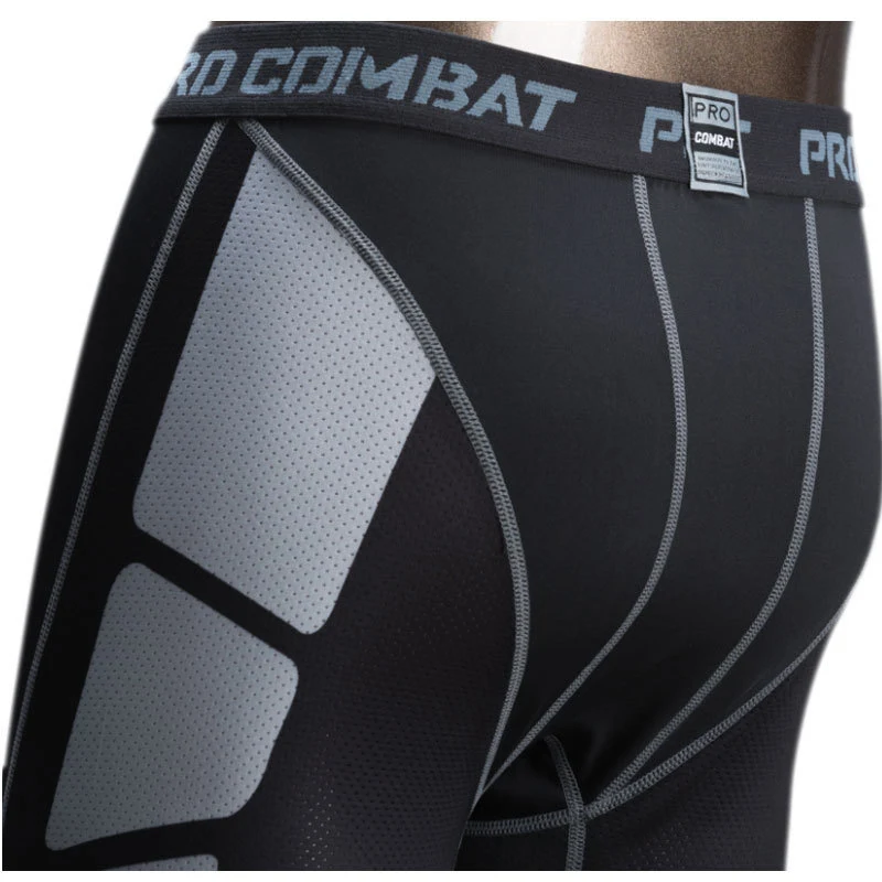 Men's Sports Training Tights Shorts in Five Points Camo Print for optimal performance and comfort during workouts. — photo 1