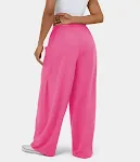 Fashionable And Stylish Elastic Waist Pleated Wide Leg Pants — photo 7