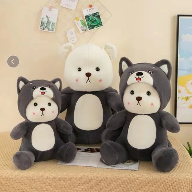 Boneca Ursinho Fofo Urso com Chapéu Pelúcia Transformável Brinquedo Macio Abraçável Presente Perfeito para Crianças Alegres e Divertidas — foto 10