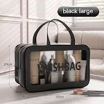 Bolsa de Lavagem e Maquiagem de Grande Capacidade com Separação Seco Úmido Portátil para Viagens e Uso Diário — foto 4