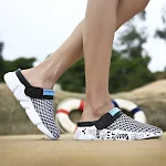 Men's Mesh Honeycomb Dense Mesh Outdoor Beach Half Slippers, breathable and comfortable for outdoor activities and beach — photo 5
