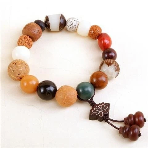 Title 5, Pulseira de contas de Buda Vajra Bodhi masculin...