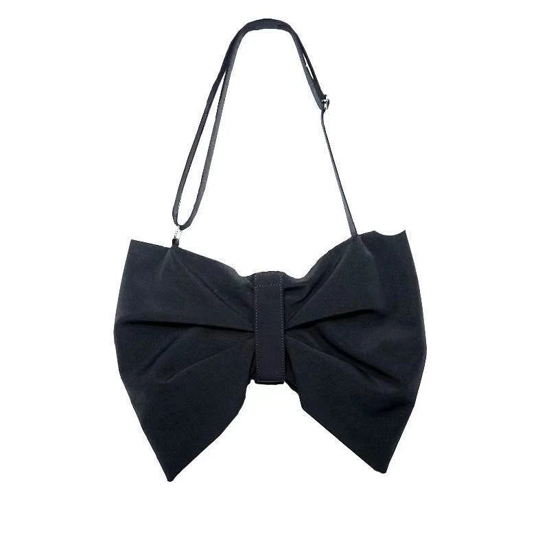 Title 2, Bolsa de Ombro Feminina com Laço — Grande Capac...