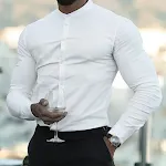 Men's Solid Color Sports Casual Cardigan, Slim-fit, Micro-elastic, Long-sleeved Button Shirt provides comfort, style, an — photo 5
