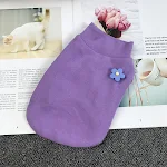 Wool Laga Flower Bottoming Shirt Cotton Cat Clothes, soft and comfy, perfect for keeping your feline friend warm and sty — photo 4