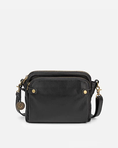 Title 5, Three-Layer Leather Crossbody Bag for Everyday ...