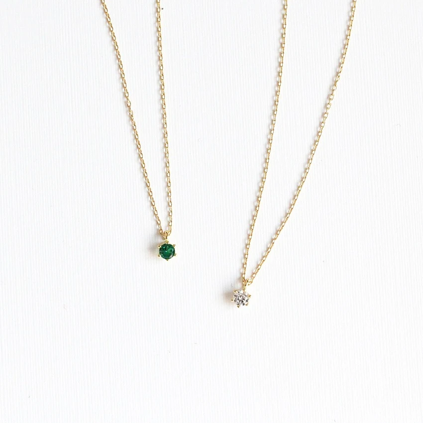 Colar Feminino Mini Diamante Único Zircônia Seis Garras Clássico Simples e Elegante, Ideal para Presentear. — foto 4