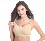 Maternity Nursing Bra without rims buckle Smooth One piece Cotton Large size Nursing Bra Underwear for pregnant women — photo 6
