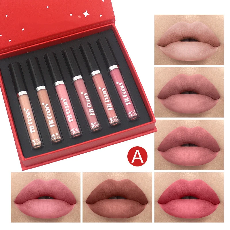 Kit presente com 6 batons líquidos matte aveludados, antiaderentes. Desfrute de lábios impecáveis, duradouros e confortáveis. — foto 3