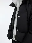 Jaqueta de algodão com design de camada dupla e brilhante. Perfeita para um visual moderno e confortável, oferece aquecimento e estilo sem igual. — foto 1