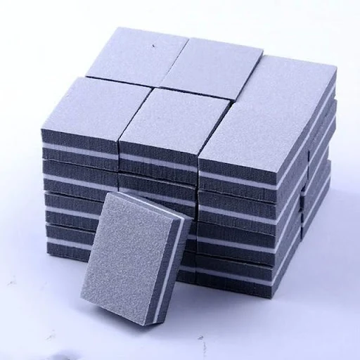 Title 19, Two-sided mini nail file block for smooth, perf...