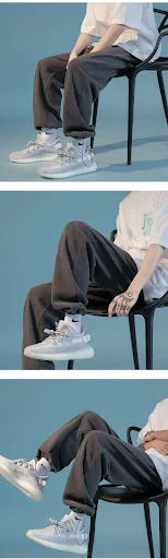 Title 5, Mens Straight Wide Leg Knitted Track Sweatpant...