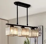 Black 3 Heads Square Lampshade