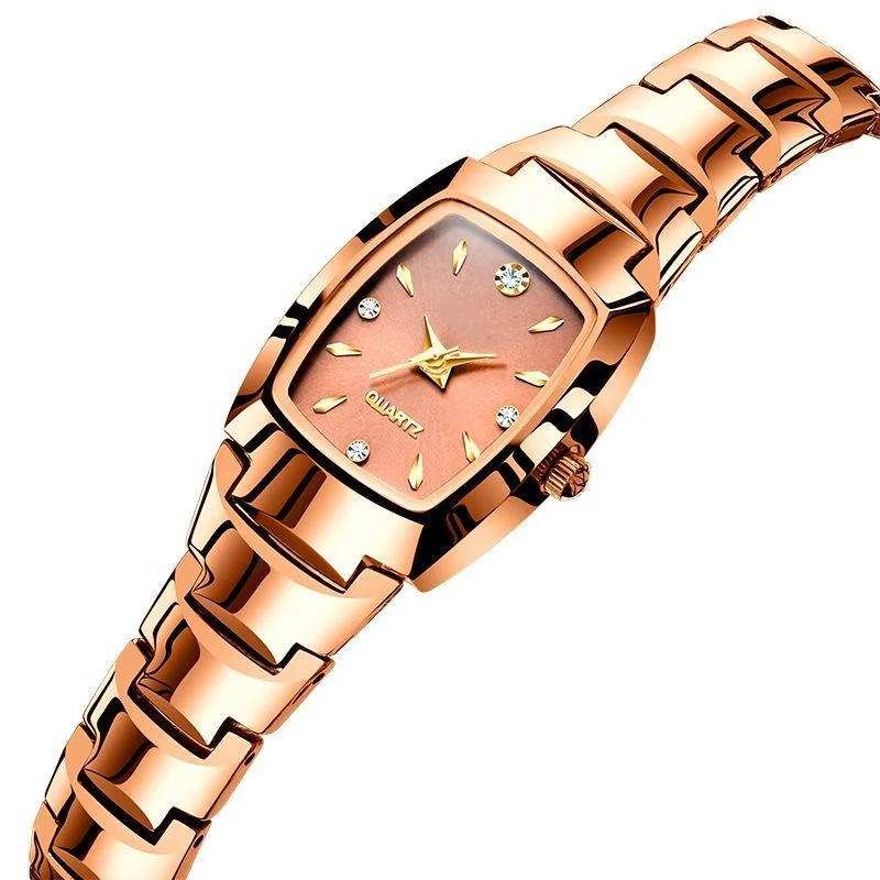 Reloj de cuarzo de acero de tungsteno impermeable para mujeres — foto 6