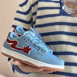 Sapatos Meteor Board para casais, tendência casual com combinação de cores. Conforto e estilo para um visual moderno e descontraído. — foto 7