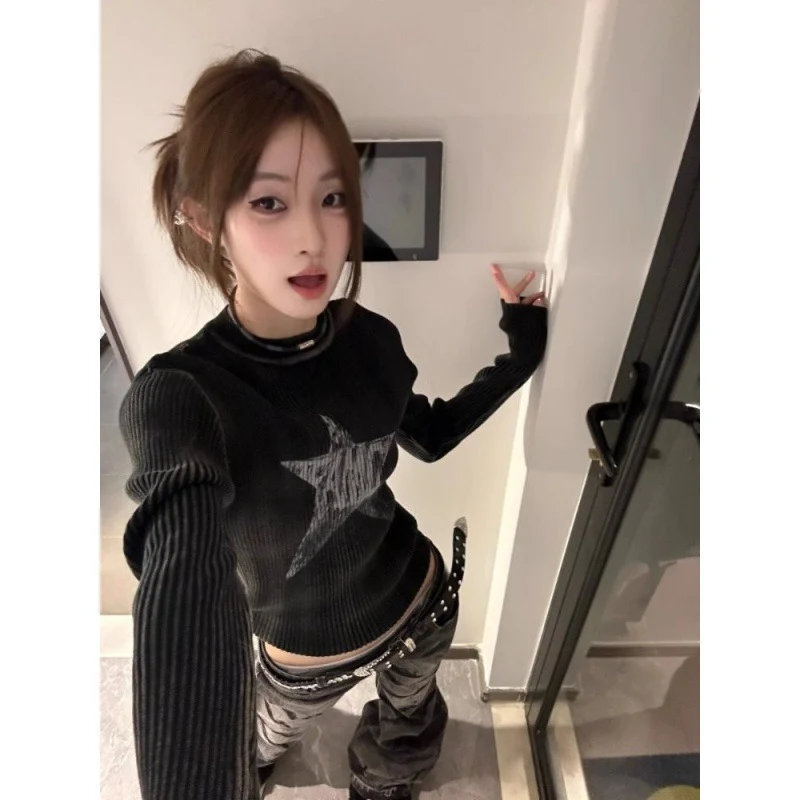 Title 2, Womens Retro Long-sleeved Sweater