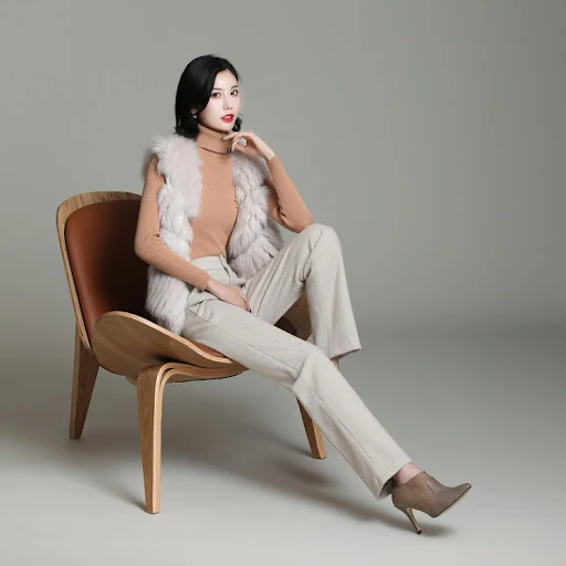 Title 2, Thick Woolen Herringbone Pattern Coat, Large Si...