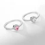 Anel Love feminino de zircônia, requintado e versátil, ideal para realçar sua beleza natural e adicionar um toque de sofisticação ao seu look. — foto 5