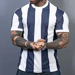 Dark blue stripes