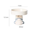 Elevated Cat Bowls Animal Theme Cute Ceramic Cat Food Bowl Pet Slow Feeder Water Bowl, Perfect for Indoor Cats to Improv — photo 5