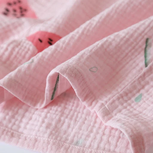 Title 6, Pijama de crepe de algodão de verão Shorts de m...