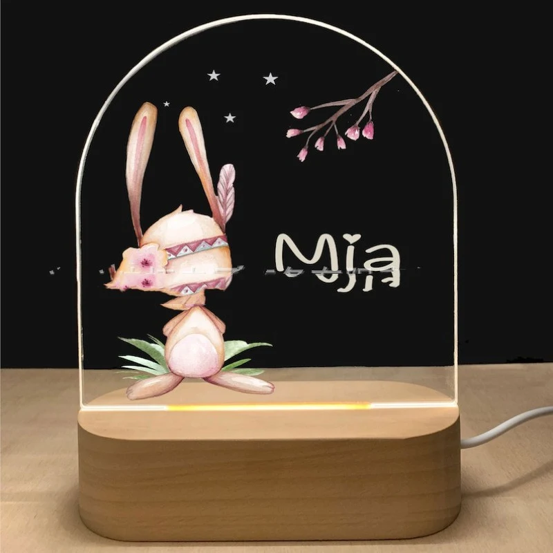 Title 5, Acrylic Plug-in Bedside Lamp For Childrens Cre...