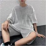 Men's Summer Thin Casual Short-sleeved Shorts Suit Breathable and Lightweight Perfect for Hot Weather Comfortable and St — photo 5