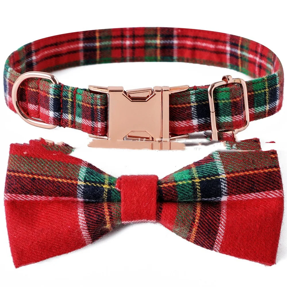 Title 5, Pet Bow Dog Collar with Metal Buckle. Stylish a...