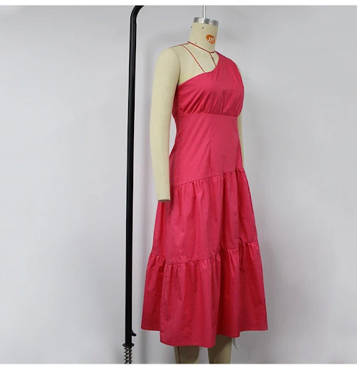 Title 19, Fashion Off-the-shoulder Swing High Waist Pure ...