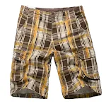 Men's Casual Plaid Beach Shorts. Lightweight and comfortable for summer. Perfect for the beach, pool, and everyday wear. — photo 12