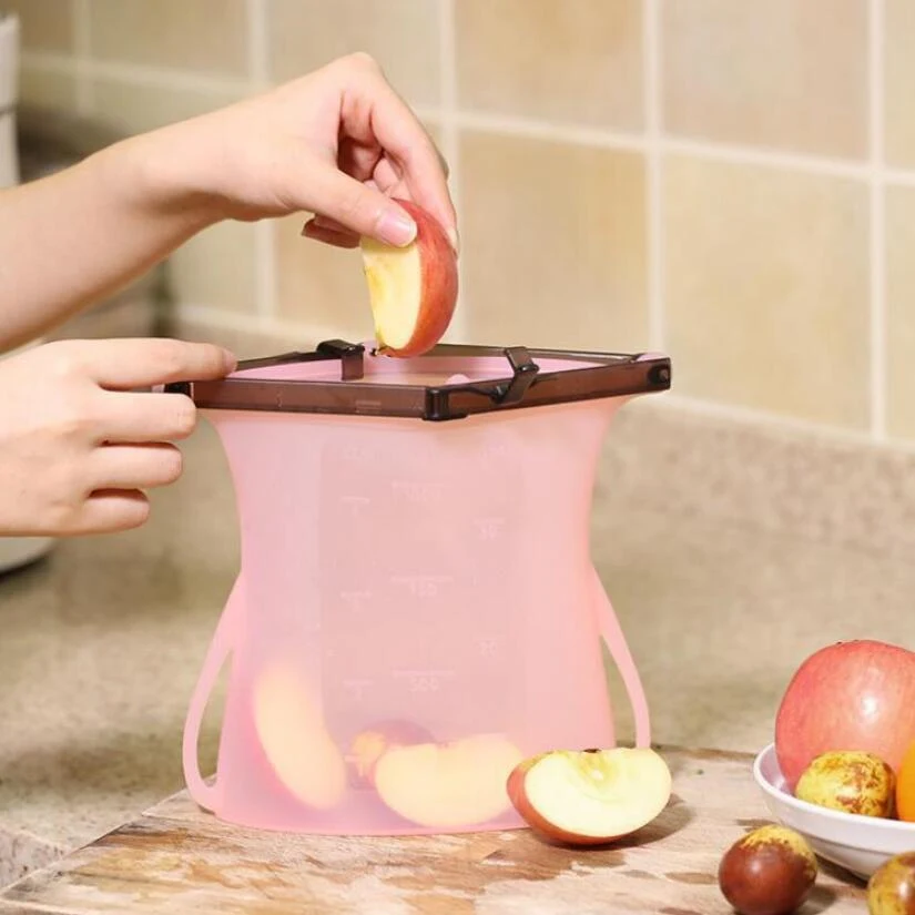 Title 4, Multipurpose silicone food preservation bag sea...