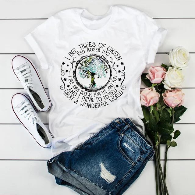 Los T-shirt met korte mouwen, grote maten damestop — foto 15