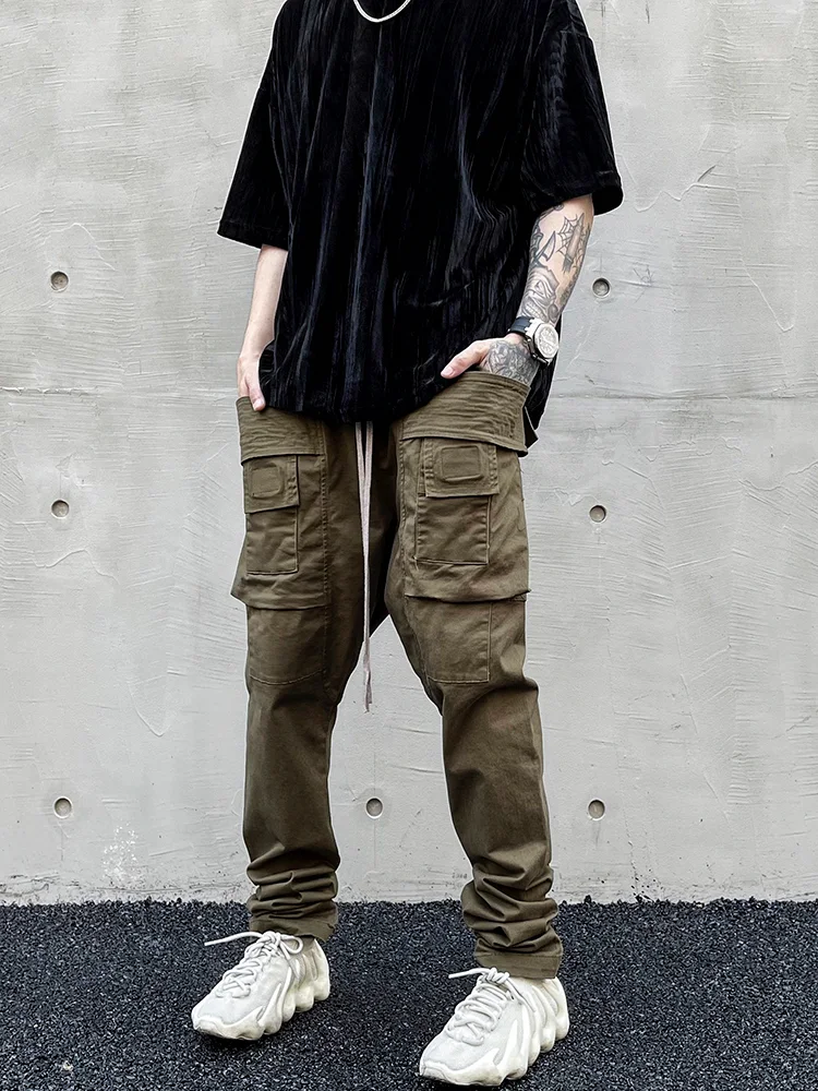 Title 4, Two-loop Design Pocket Straight-leg Overalls fo...
