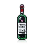 Roter Wein Flaschen Wein Glas Tropfen Brosche Anstecknadel Schmuck. Einzigartiger Anstecker für Weinliebhaber, perfekt als Geschenk oder Accessoire. — foto 1