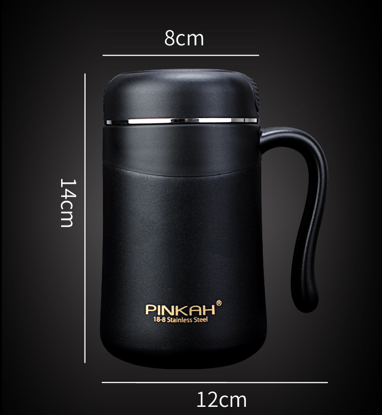 350ml Office Mug With Tea Drain Handle Enjoy tea at work with ease and style Keep your drinks hot and free of loose leav — photo 2