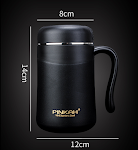 350ml Office Mug With Tea Drain Handle Enjoy tea at work with ease and style Keep your drinks hot and free of loose leav — photo 2