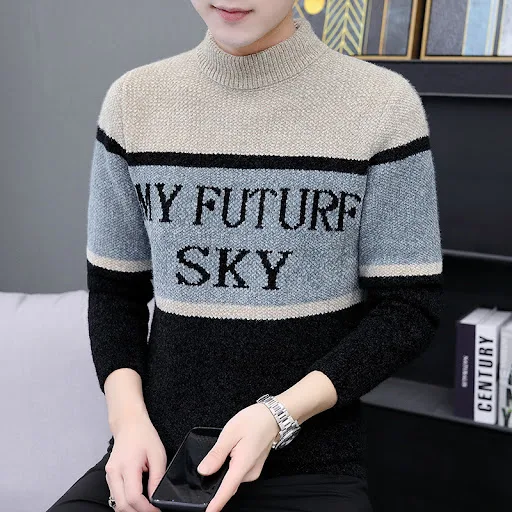 Title 13, Mens Warm and Thickened Sweaters for Autumn an...